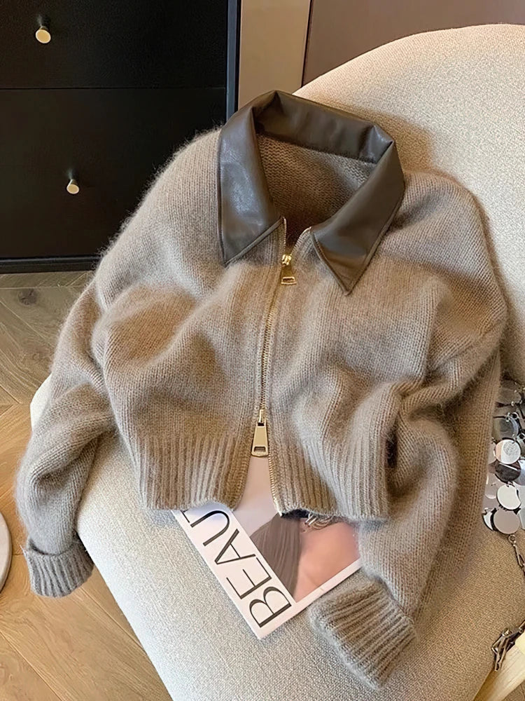 Mila Cropped Zip Cardigan