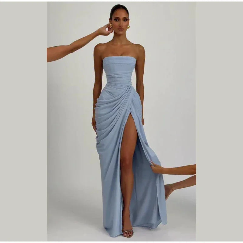 WOLZI Azzura Pleated Split Dress - product image 2
