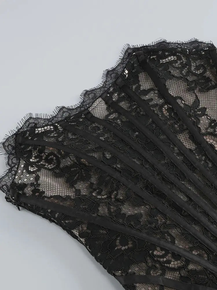 WOLZI Mirelle Lace Corset Mini Dress - product image 19