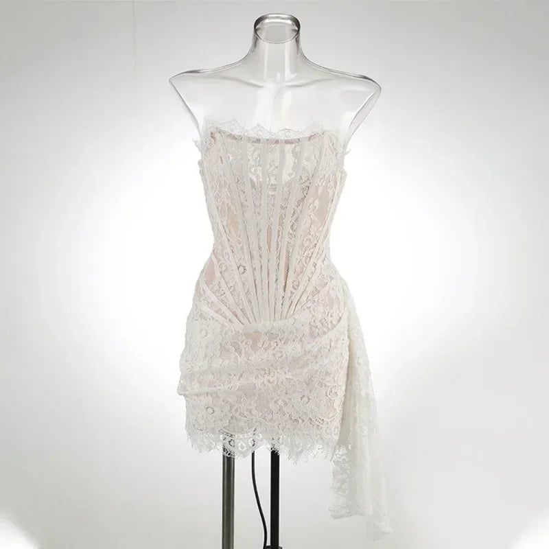 WOLZI Seraphine Sheer Lace Mini Dress - product image 57