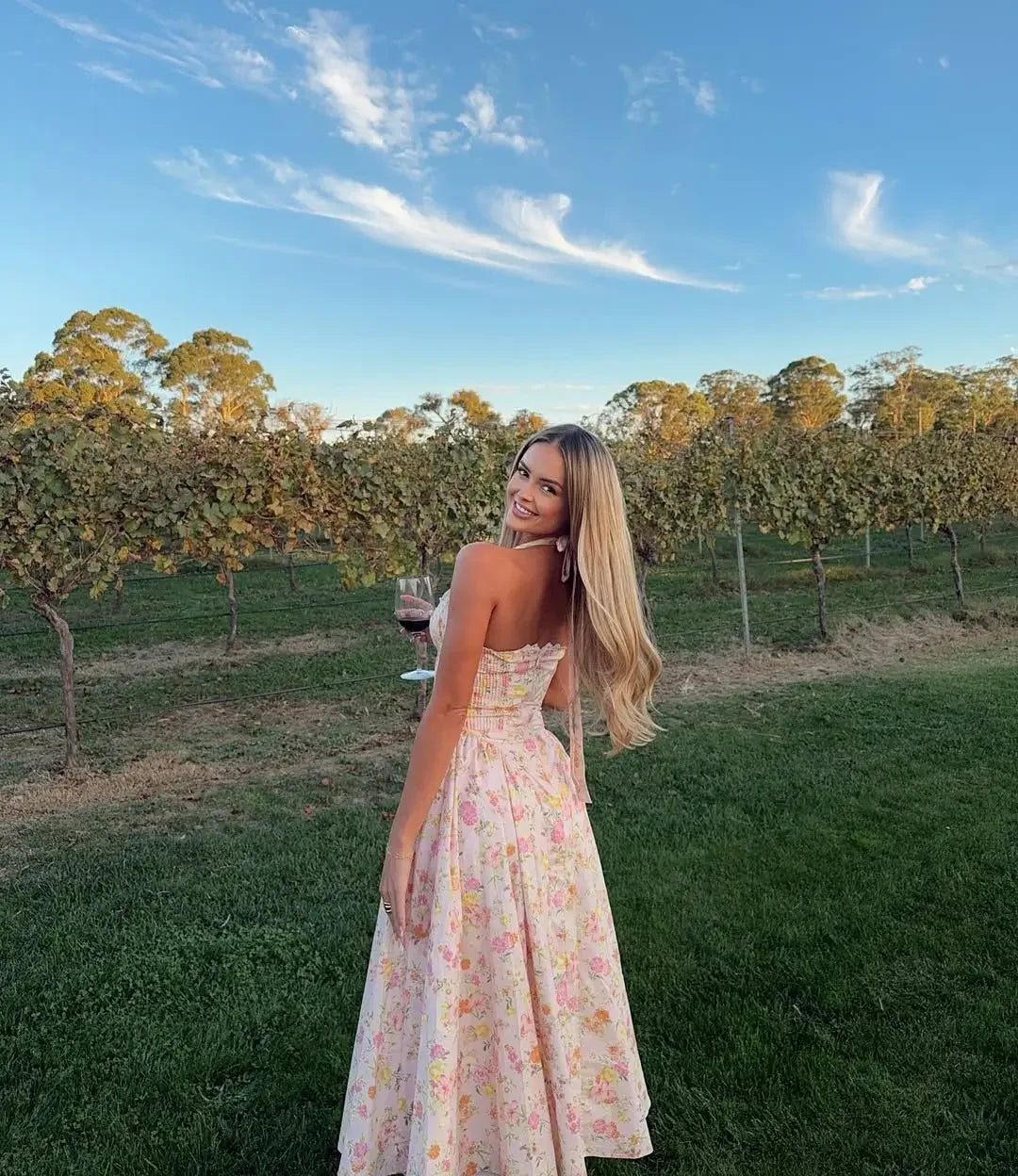 WOLZI Florielle Floral Halter Dress - product image 3