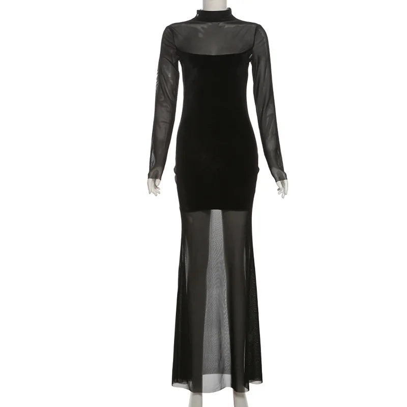 WOLZI Noctelle Mesh Illusion Maxi Dress - product image 13