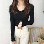 Celine V Neck Knit Sweater