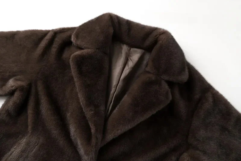 WOLZI Isolde Crystal Detail Faux Fur Coat - product image 6