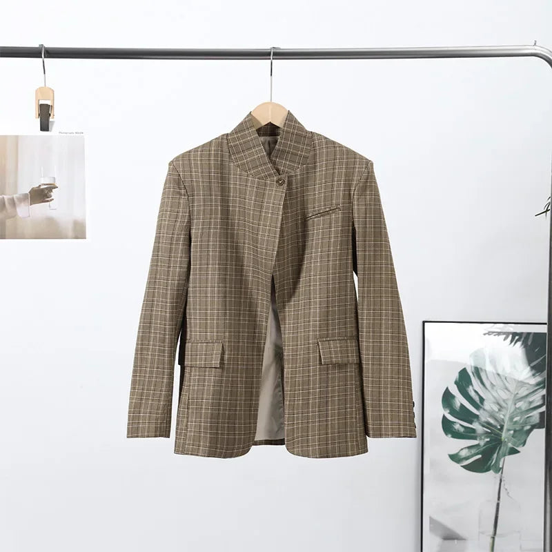 WOLZI Briar Brown Plaid Blazer - product image 15
