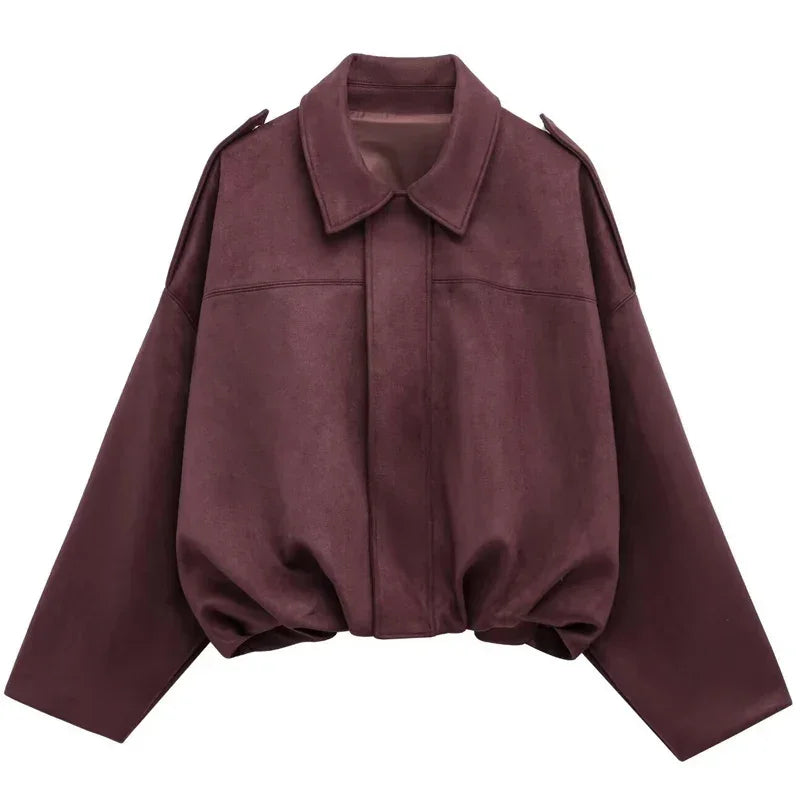 WOLZI Arielle Suede Effect Cropped Jacket - product image 10