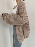 Arden Lantern Sleeve Knit Cardigan