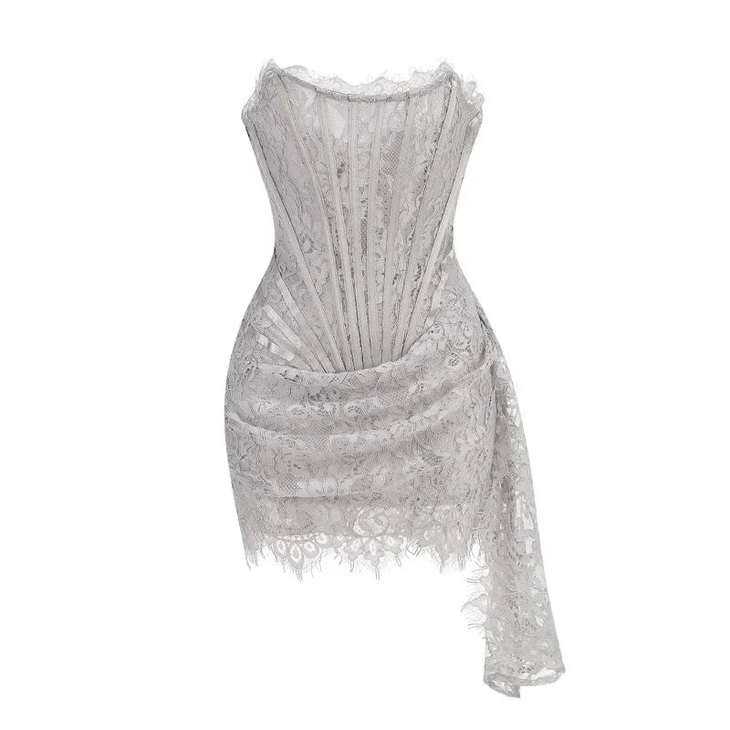 WOLZI Seraphine Sheer Lace Mini Dress - product image 56