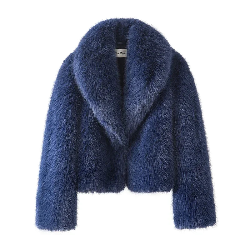 WOLZI Celine Shawl Collar Faux Fur Jacket - product image 12