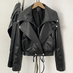 WOLZI Sloane Cropped Faux Leather Jacket - product image 21