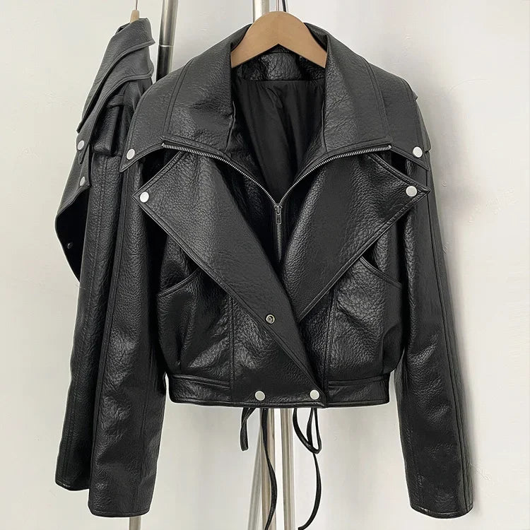 WOLZI Sloane Cropped Faux Leather Jacket - product image 21