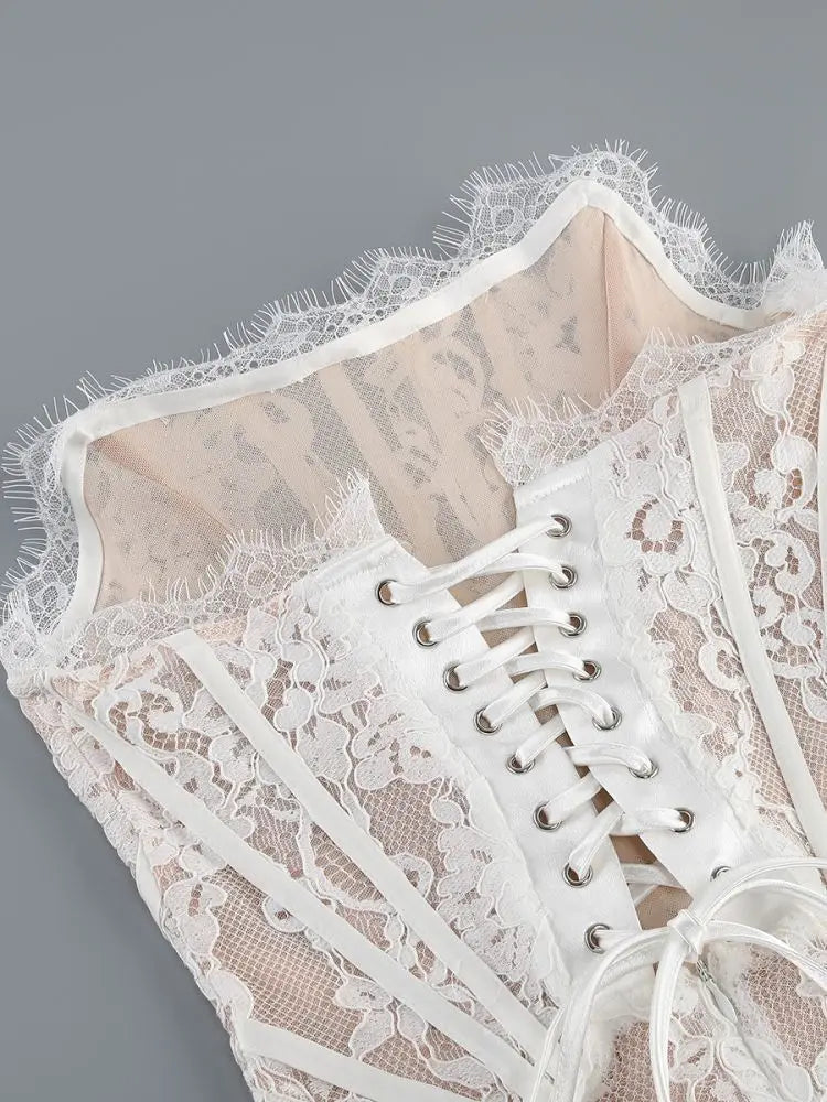 WOLZI Seraphine Sheer Lace Mini Dress - product image 43