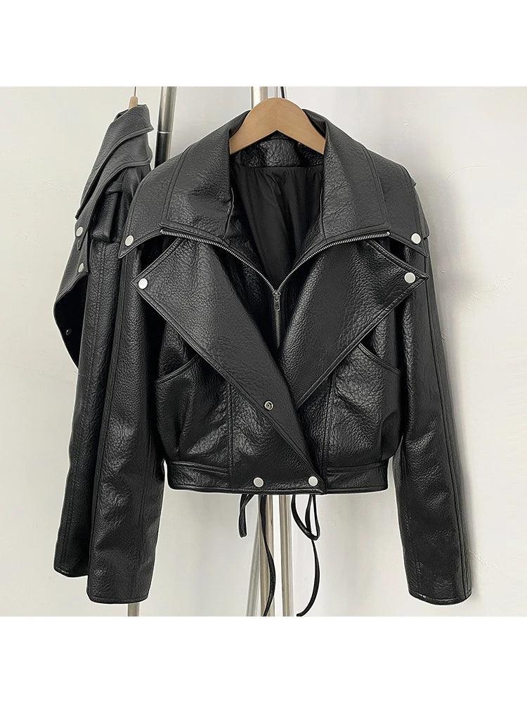 WOLZI Sloane Cropped Faux Leather Jacket - product image 13