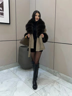 WOLZI Marielle Faux Fur Belted Coat - product image 17