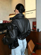 WOLZI Sloane Cropped Faux Leather Jacket - product image 4