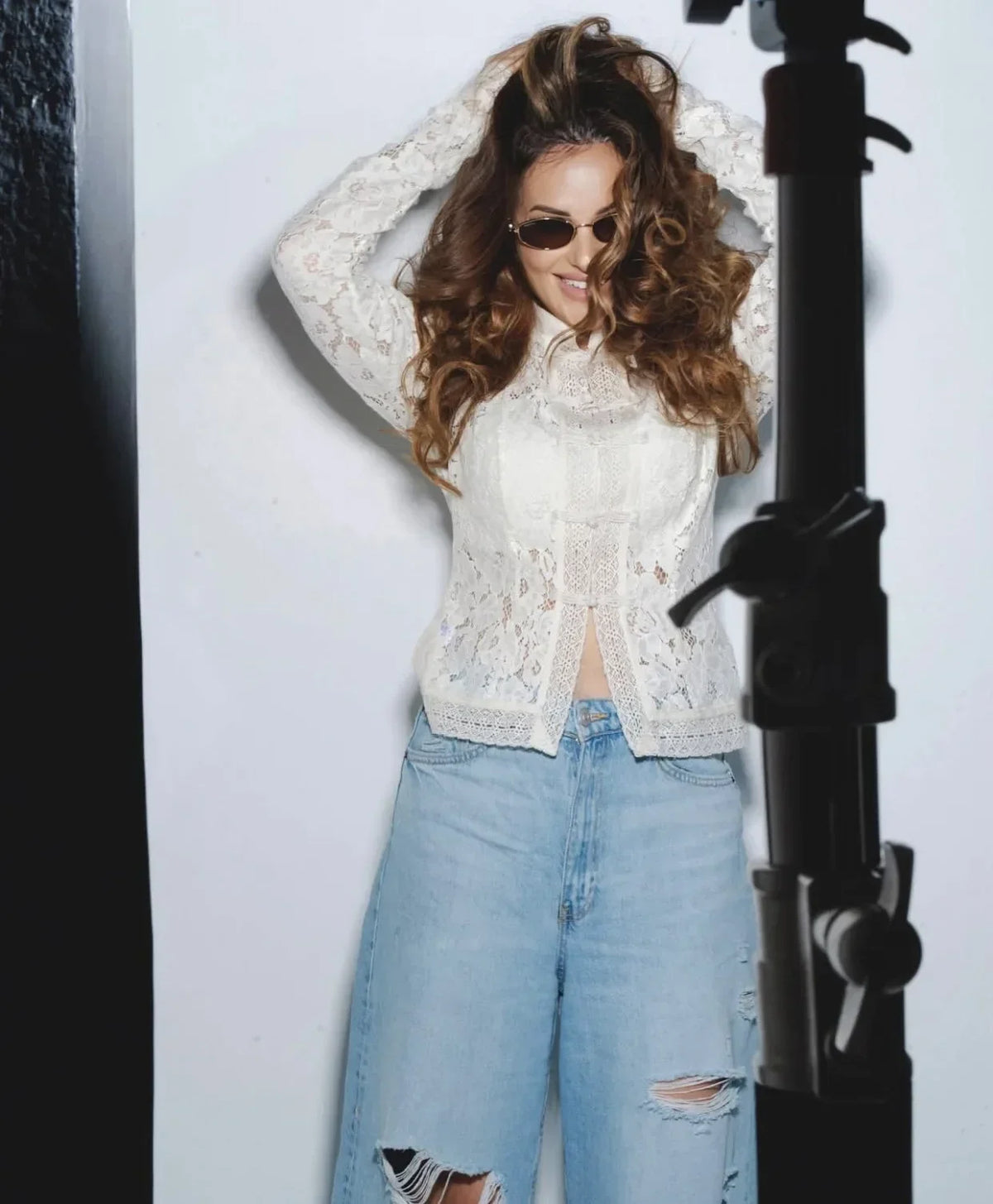WOLZI Fontaine Lace Blouse White - product image 9