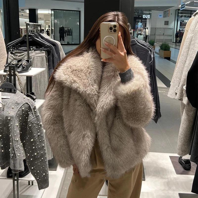WOLZI Ombre Faux Fur Statement Coat - product image 2
