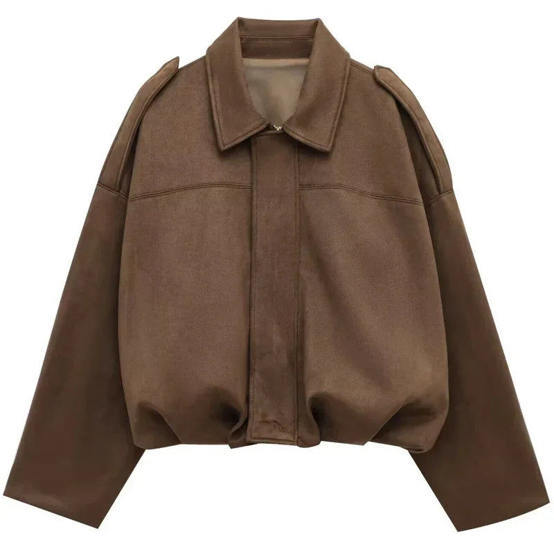 WOLZI Arielle Suede Effect Cropped Jacket - product image 15
