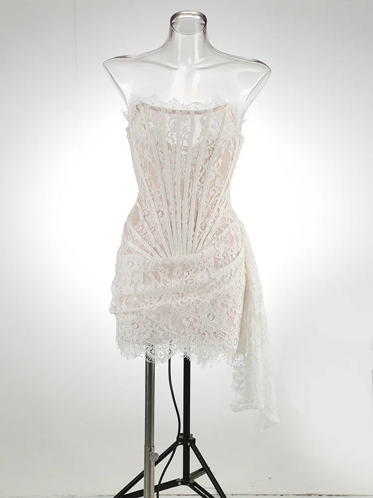 WOLZI Mirelle Lace Corset Mini Dress - product image 15