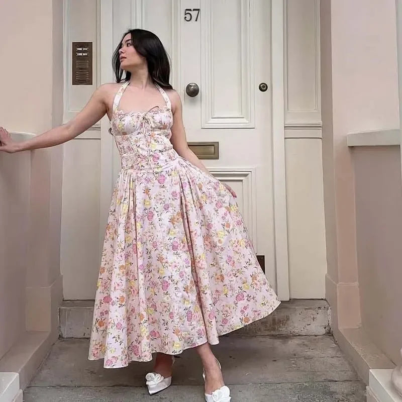 WOLZI Florielle Floral Halter Dress - product image 6