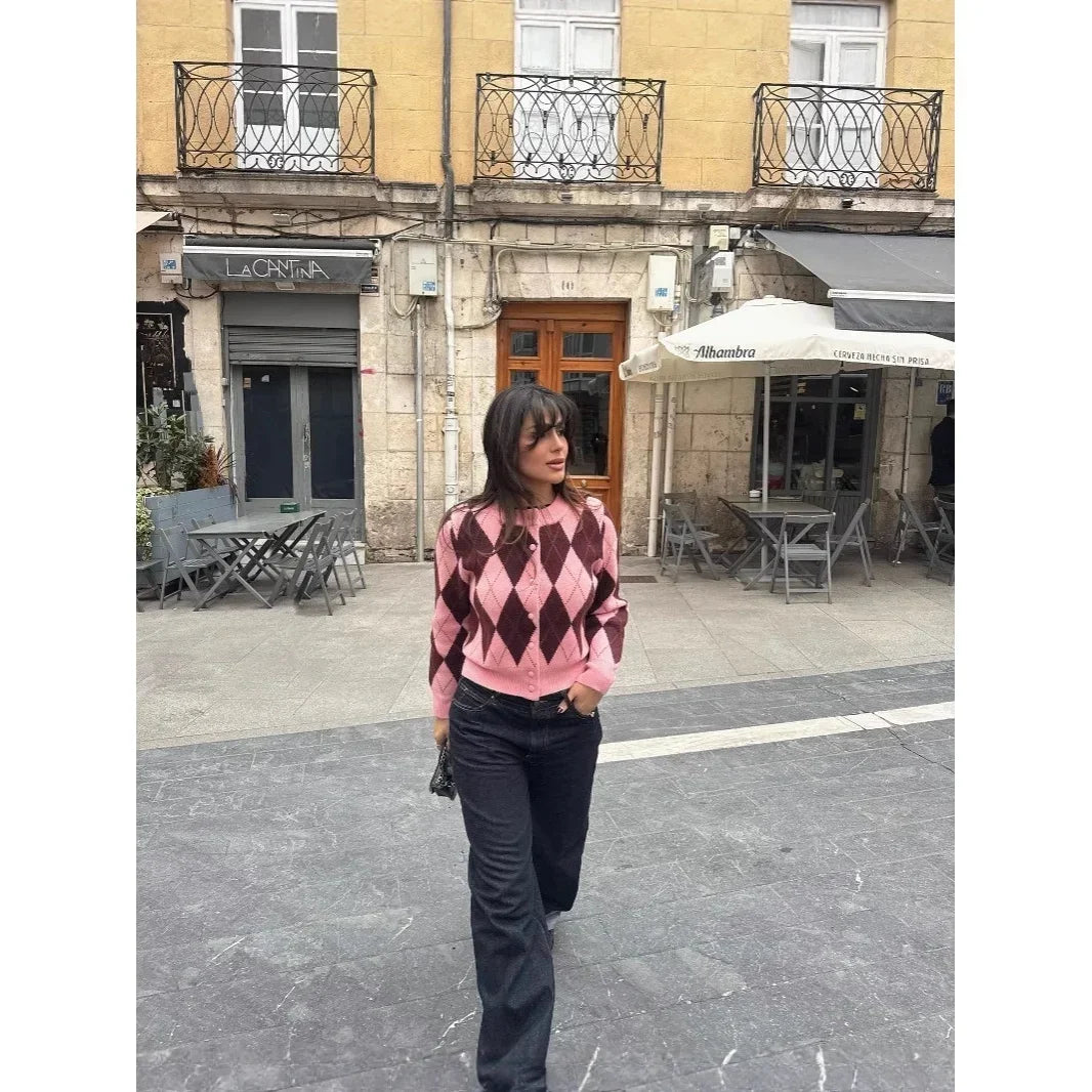WOLZI Calla Diamond Knit Cardigan - product image 2