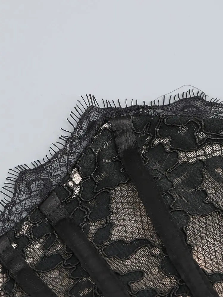 WOLZI Seraphine Sheer Lace Mini Dress - product image 30