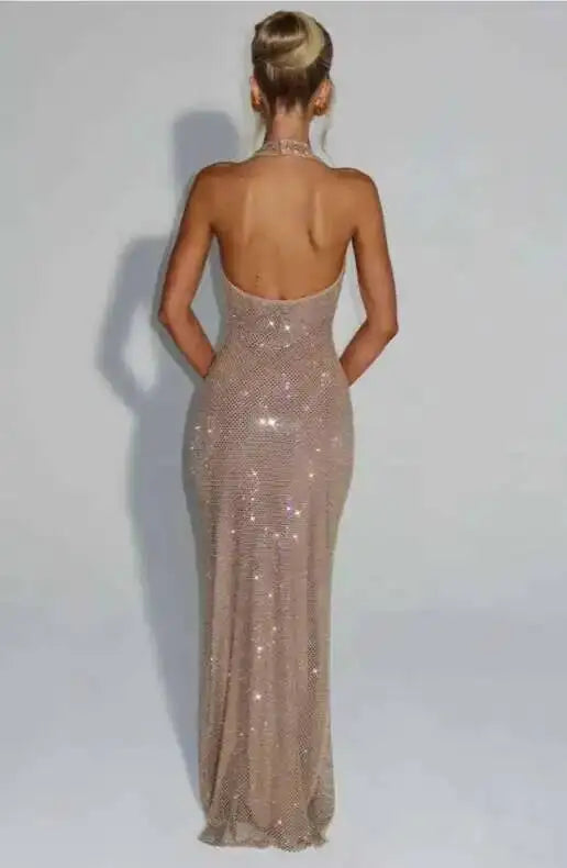 WOLZI Aurelia Sequin Halter Maxi Dress - product image 17