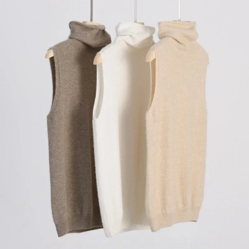 WOLZI Aster Merino Wool Turtleneck Vest - product image 2
