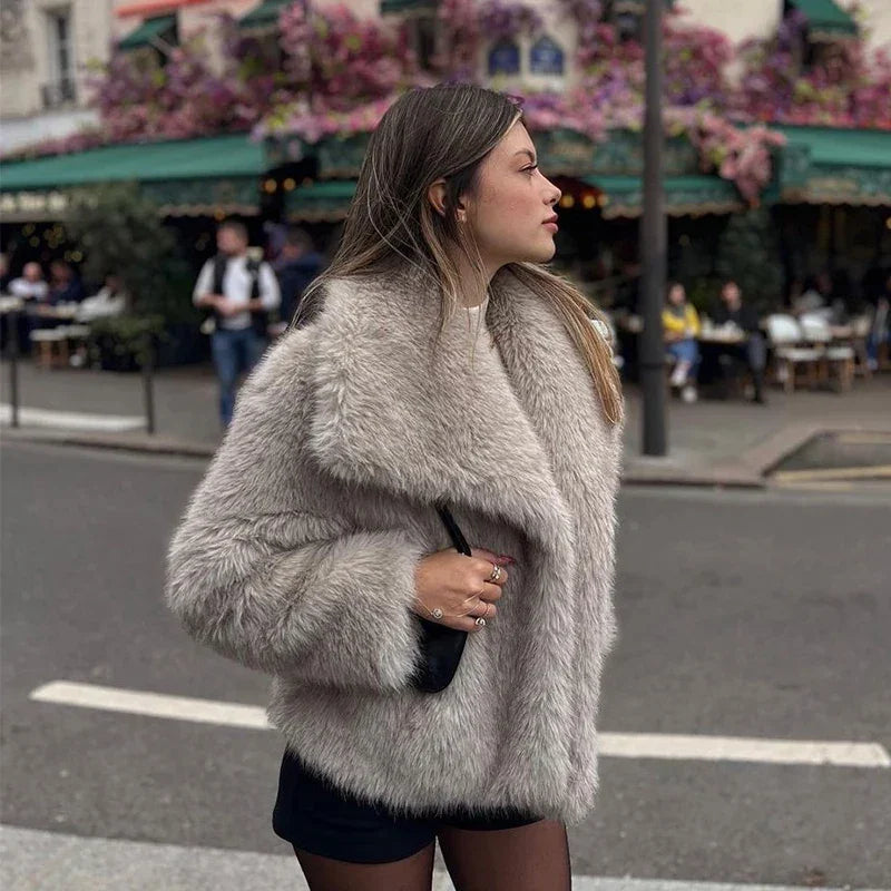 WOLZI Ombre Faux Fur Statement Coat - product image 3