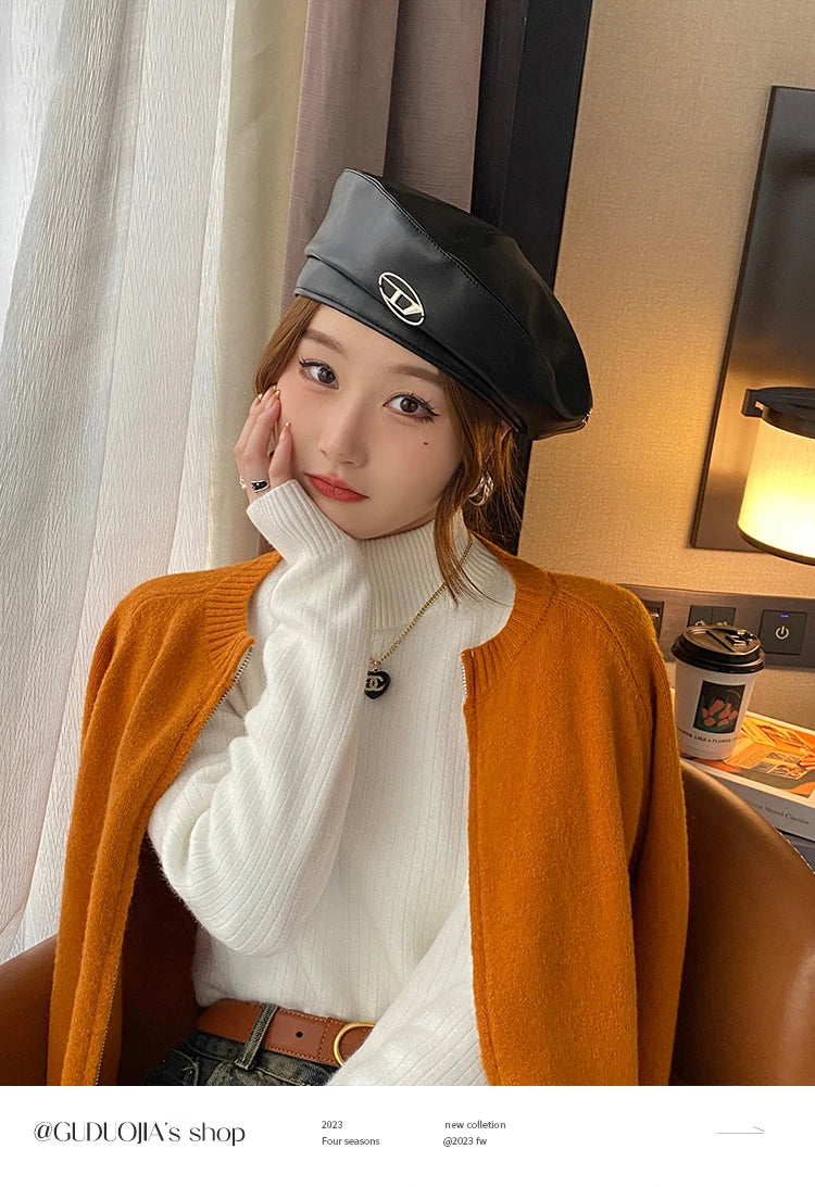 Elise Fleece Lined Turtleneck Sweater