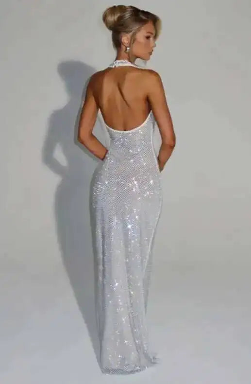 WOLZI Aurelia Sequin Halter Maxi Dress - product image 10
