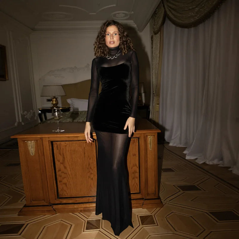 WOLZI Noctelle Mesh Illusion Maxi Dress - product image 9