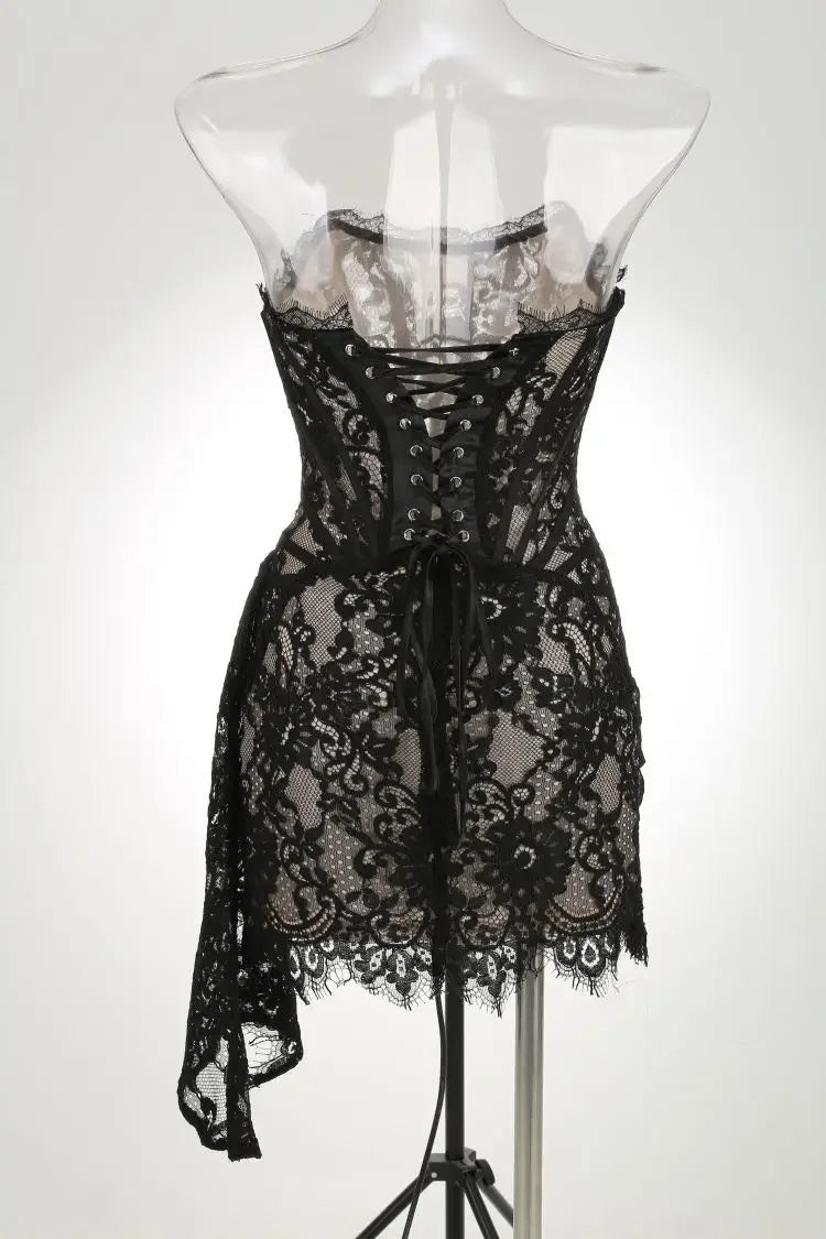 WOLZI Seraphine Sheer Lace Mini Dress - product image 15