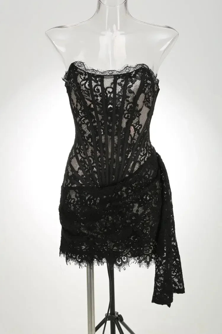 WOLZI Mirelle Lace Corset Mini Dress - product image 40