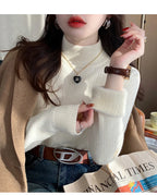 Elise Fleece Lined Turtleneck Sweater