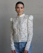 WOLZI Fontaine Lace Blouse White - product image 7
